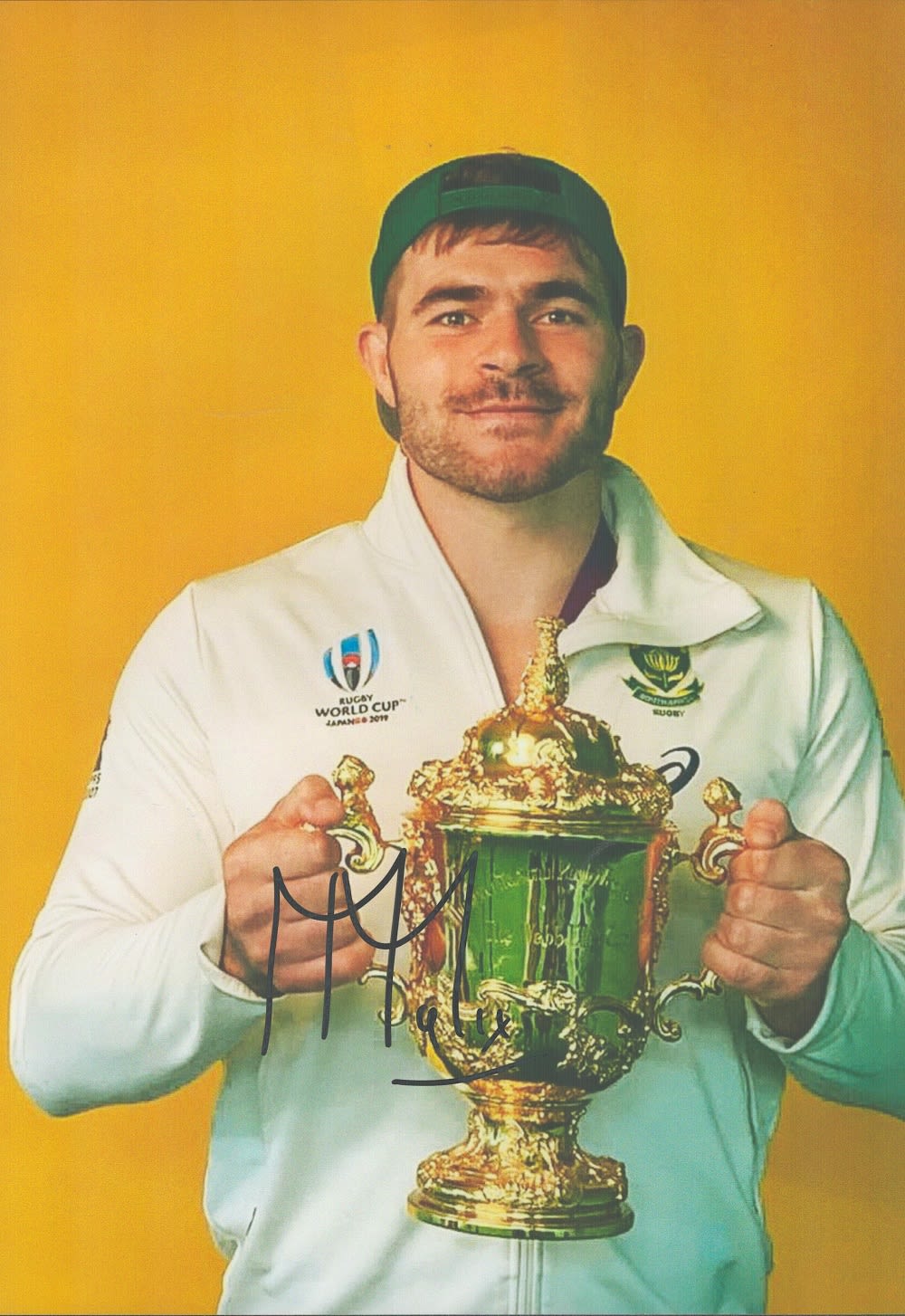 Lot 322: Rugby South African Malcolm Marx Signed 12x8 inch...