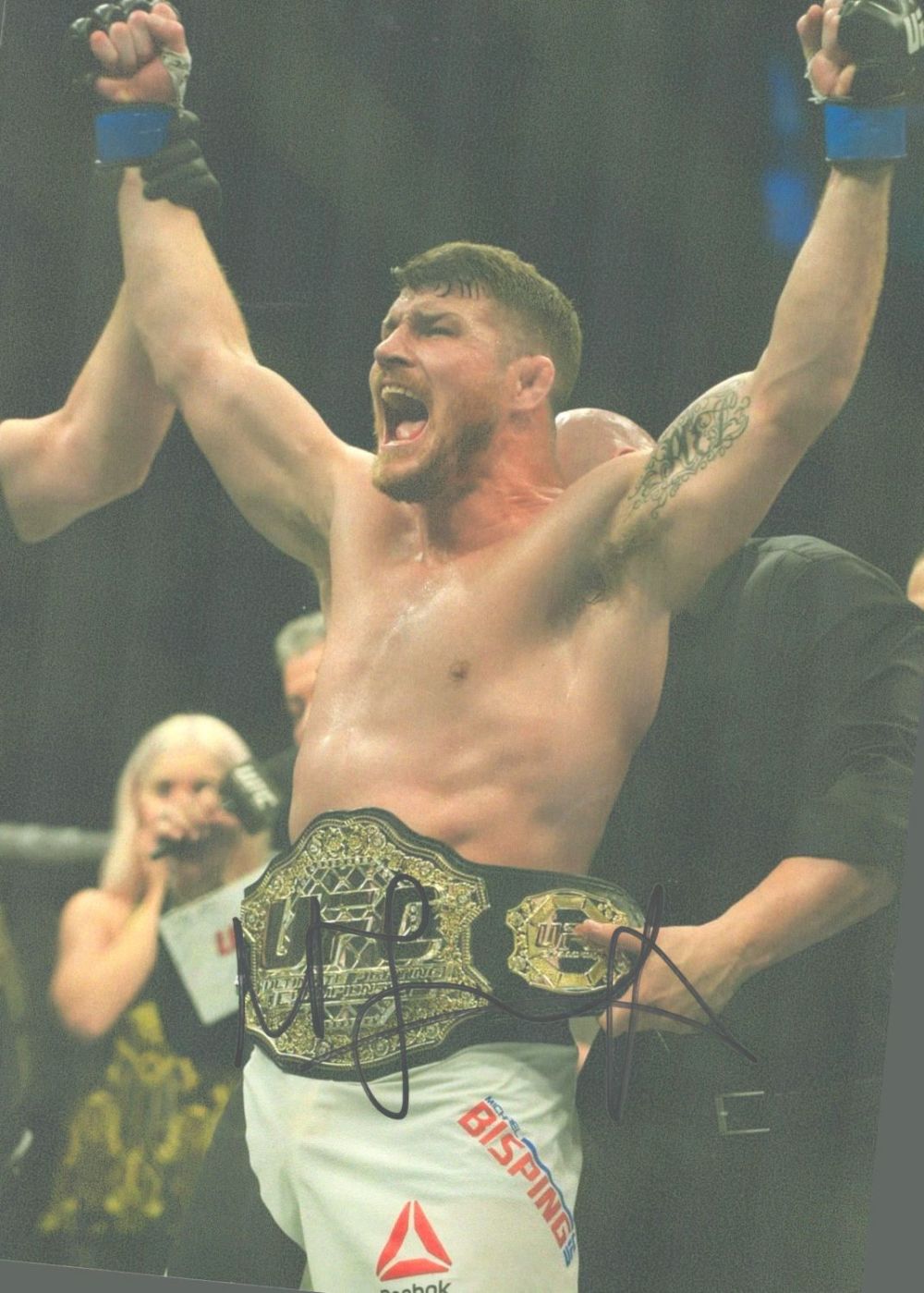 Lot 323: UFC Star Michael Bisping Signed 12x8 inch Colour...