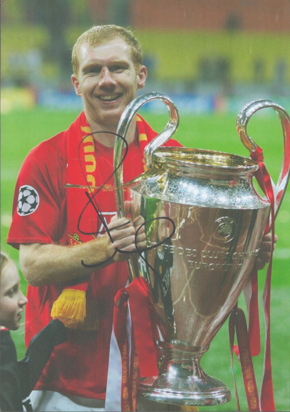Lot 341: Football Man Utd Legend Paul Scholes Signed 12x8...
