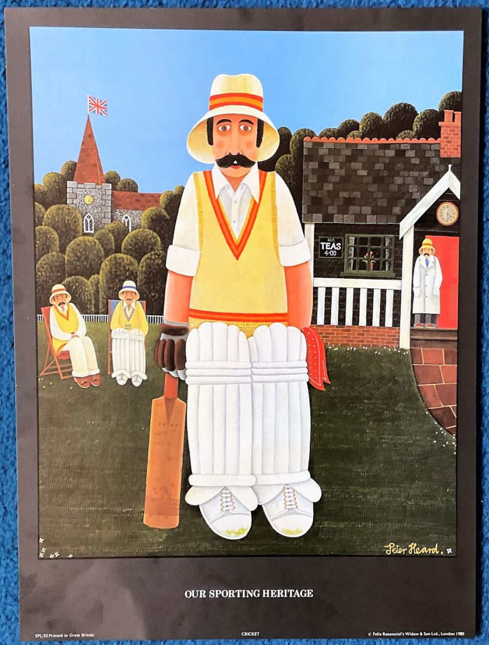 Lot 353: Peter Heard signed print titled Our Sporting Heritage,...