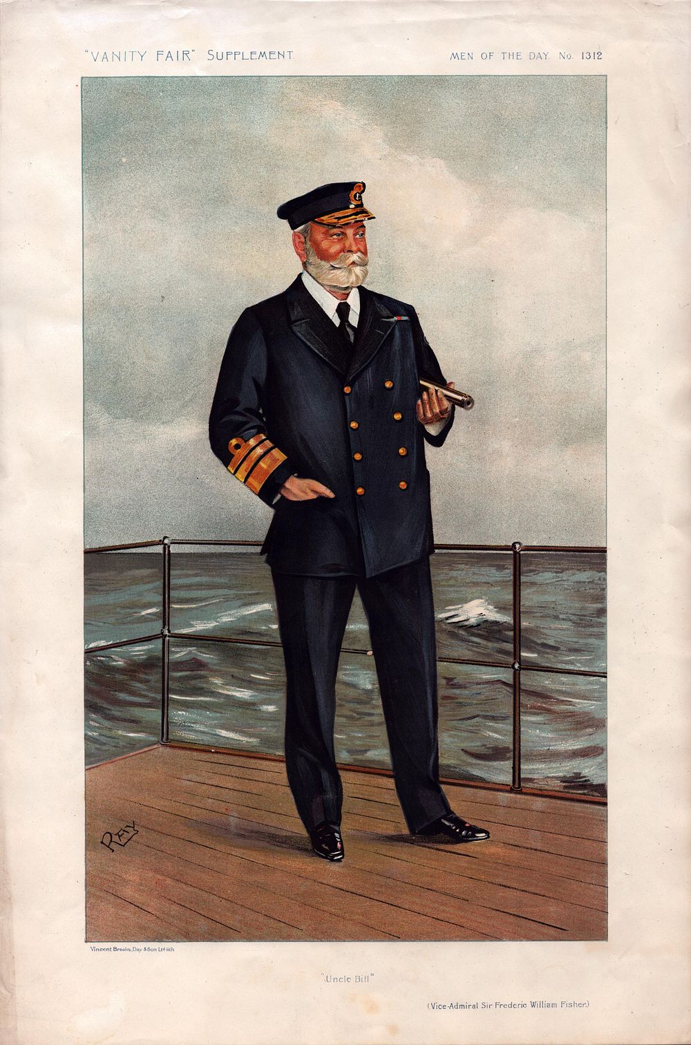 Lot 161: Admiral Sir Frederic William Fisher Vanity Fair 'Uncle...
