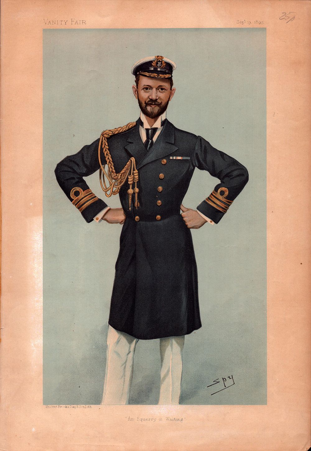 Lot 167: Seymour John Fortescue Vanity Fair cartoon 'An Equerry...