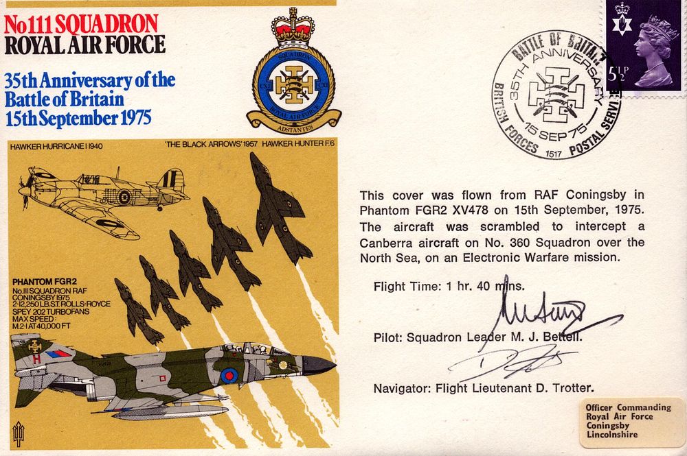 Lot 165: Sqn Ldr M J Bettall and Flt Lt...