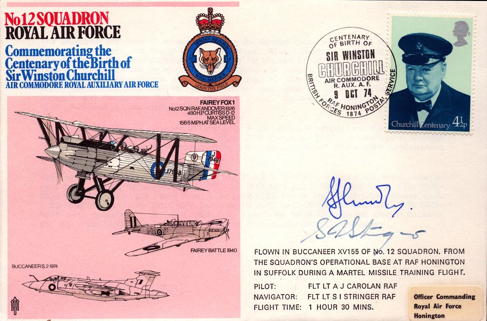 Lot 179: Flt Lt A J Carolan and Flt Lt...