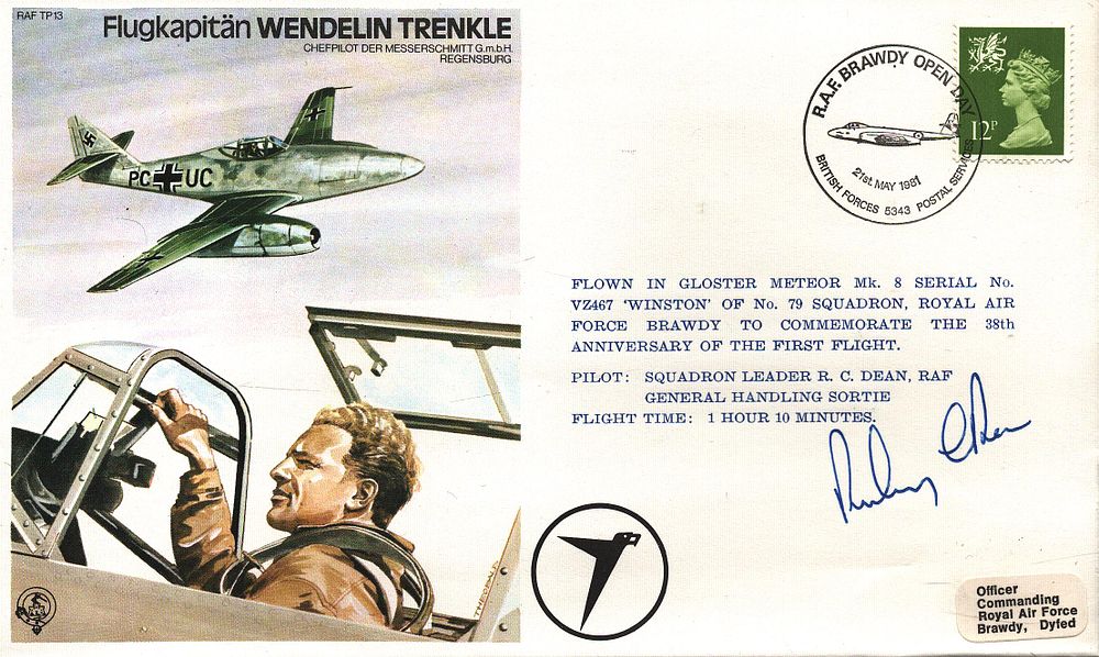 Lot 183: R. C. Dean Pilot: sqn Leader signed FDC...