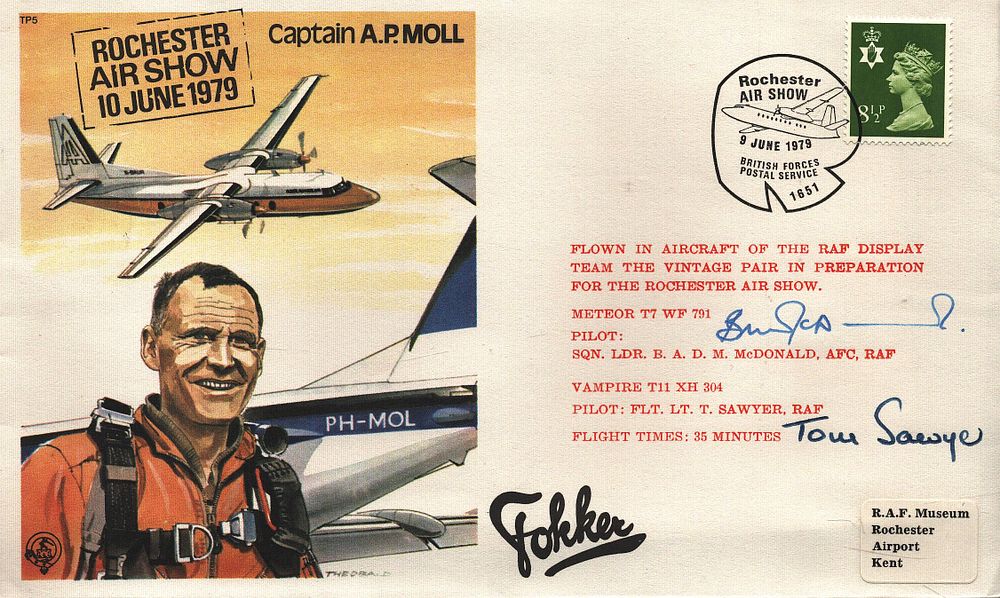Lot 189: B.A.D.M McDonald, Pilot: sqn ldr AFC & Tom...