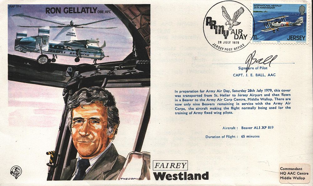 Lot 190: J. E. Ball Capt. AAC signed FDC RAF...