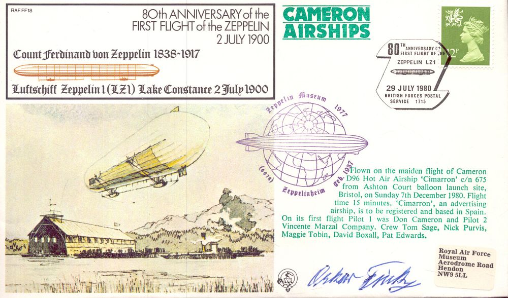 Lot 201: Oskar Fink signed 80th Anniversary of the first...