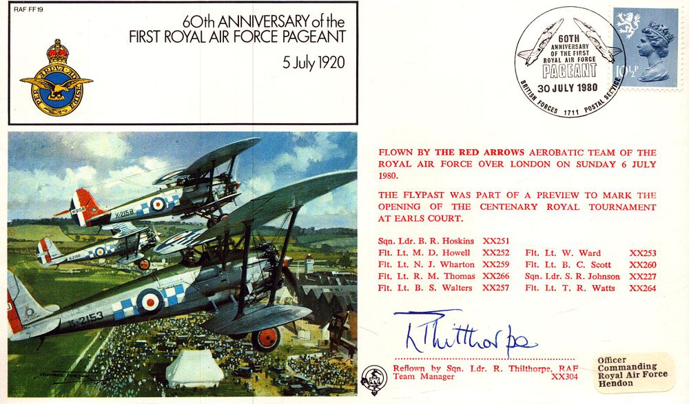Lot 213: R. Thilthrope signed 60th Anniversary of the First...
