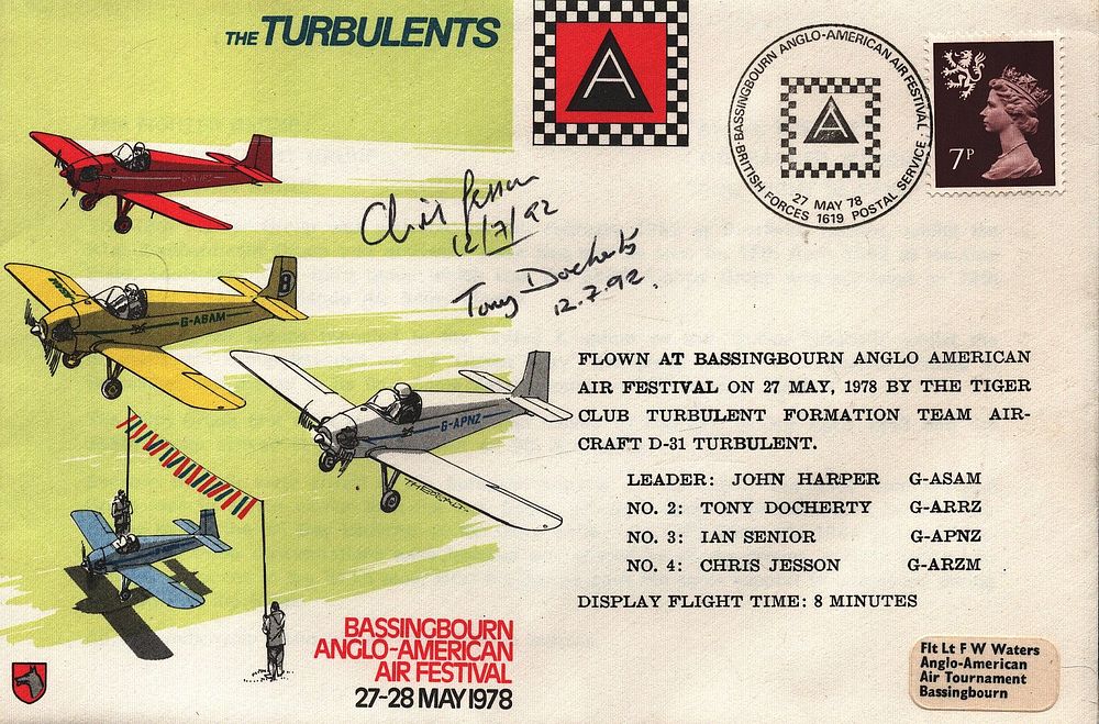 Lot 227: Chris Jesson & Tony Docherty multi signed FDC....