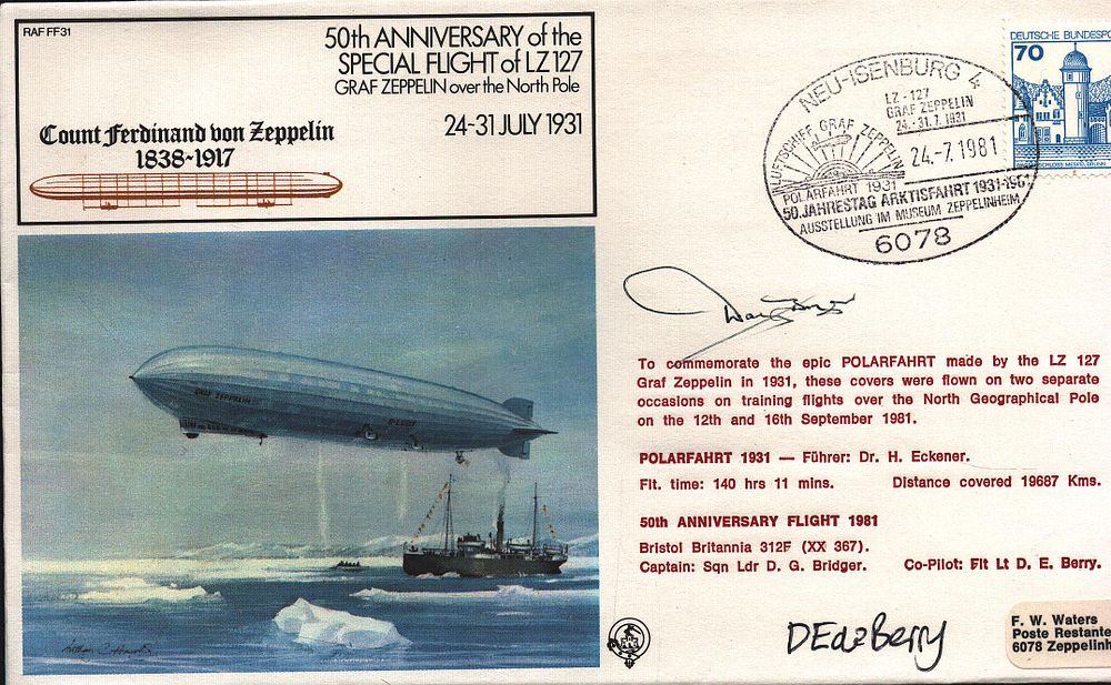 Lot 269: Flt Ltnt Berry and 1 other signed RAF...