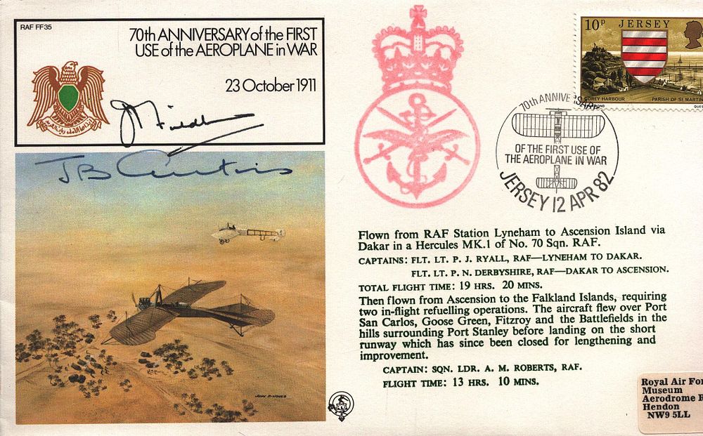 Lot 277: J B Curtis and 1 other signed RAF...
