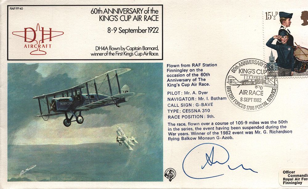 Lot 282: RAF FF40 signed cover.