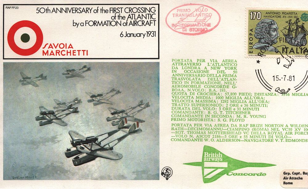 Lot 289: UNSIGNED RAF FF23 cover.