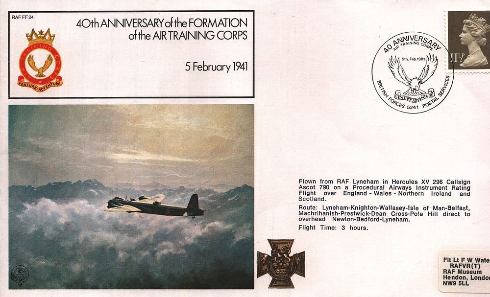 Lot 290: UNSIGNED RAF FF24 cover.