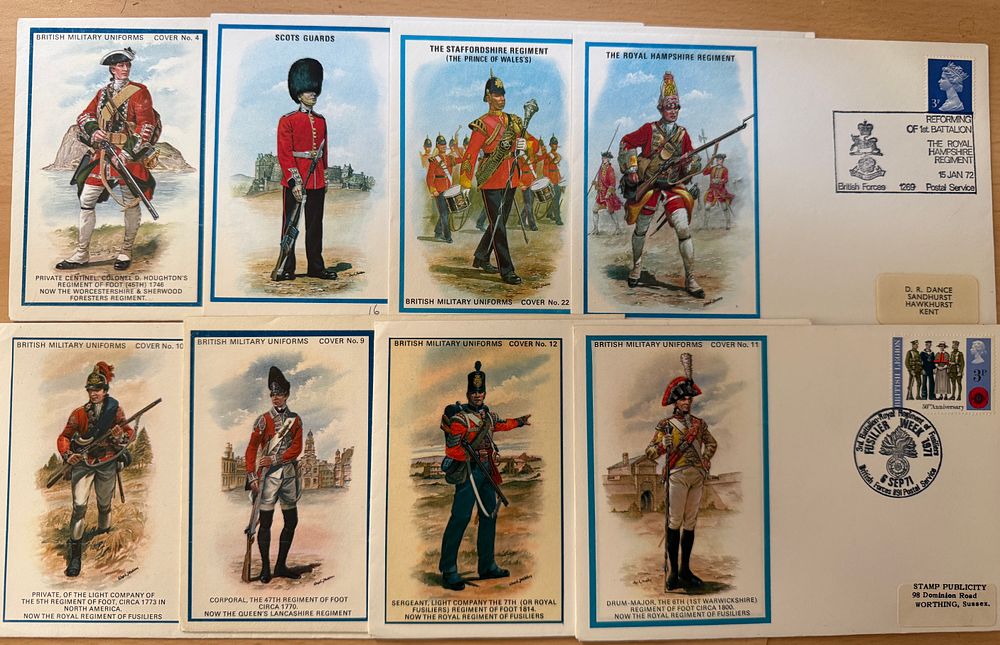 Lot 237: British Military Uniforms, a small collection of nine...