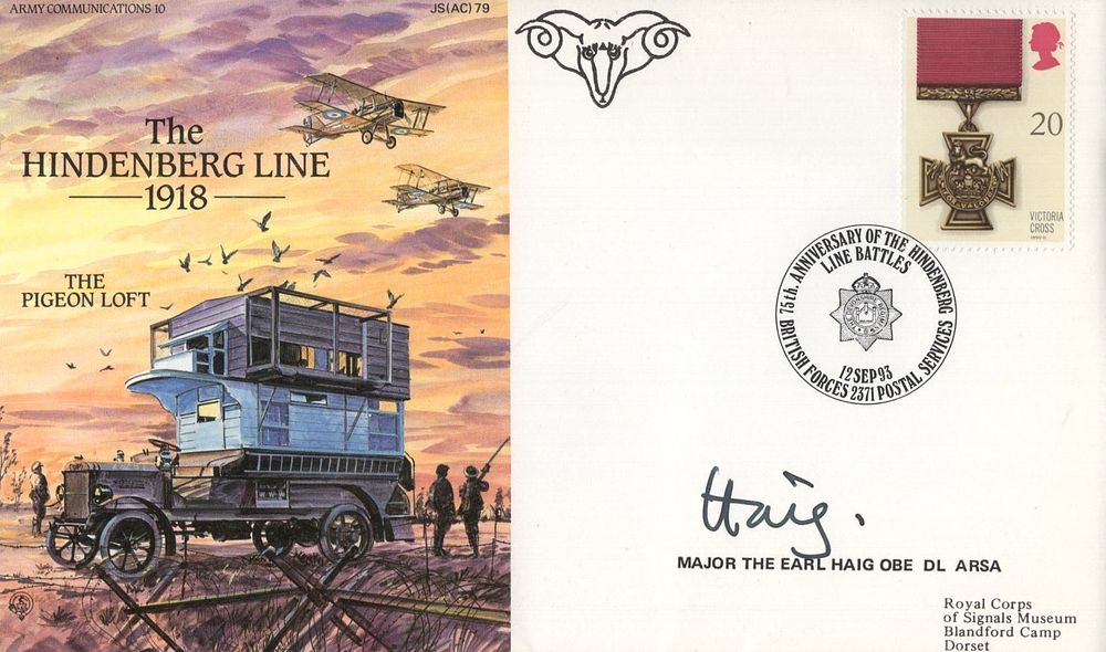 Lot 247: The Hindenberg Line Great War series cover signed...