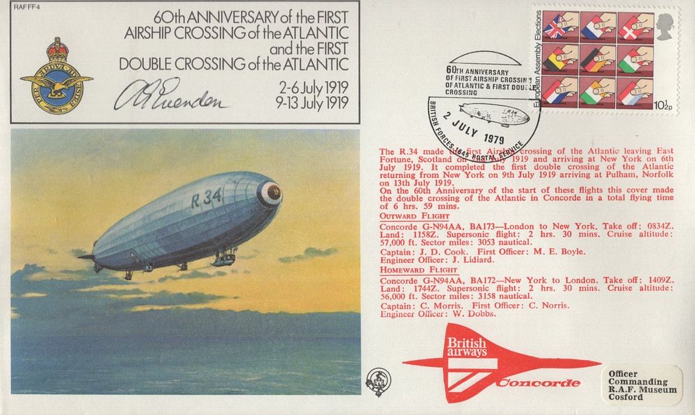 Lot 259: 60th anniversary of the firsts Airship Crossing of...