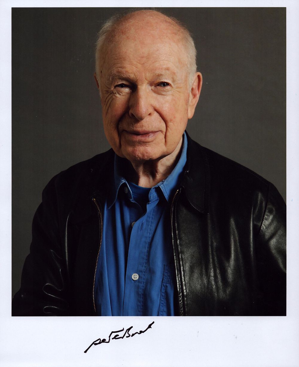 Lot 296: PETER BROOK (1925-2022) Film Director signed 8x10 Photo...