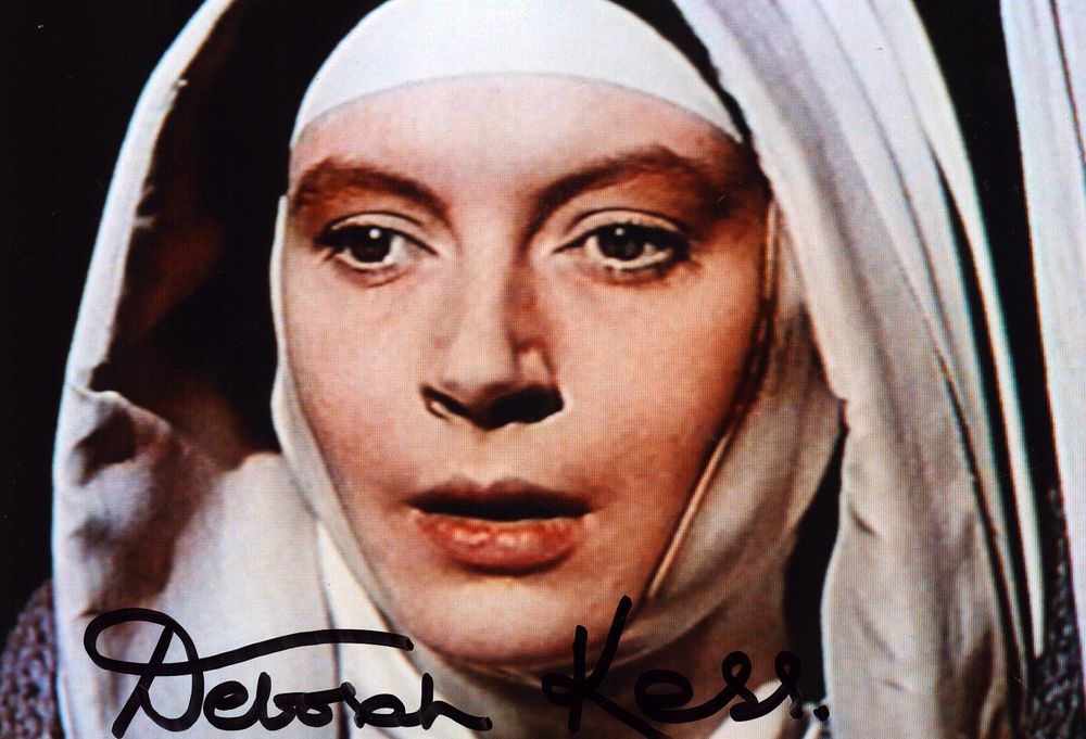 Lot 316: DEBORAH KERR (1921-2007) Actress signed Photo .