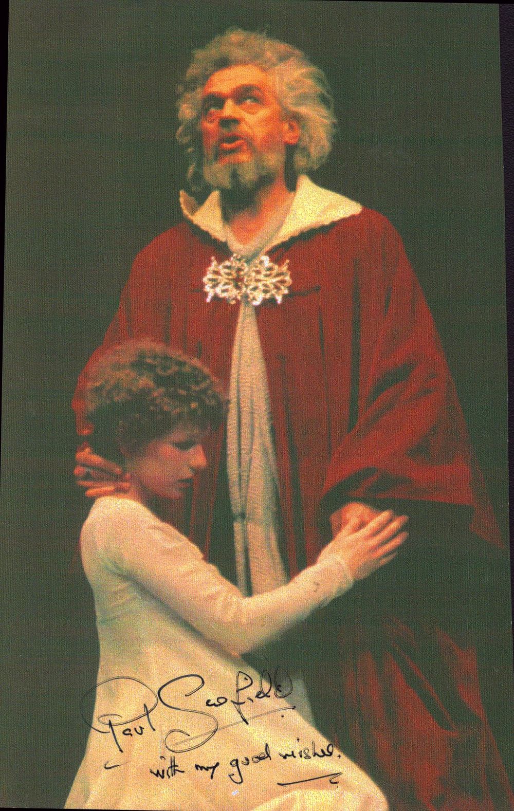 Lot 331: PAUL SCHOFIELD (1922-2008) Actor signed Photo .
