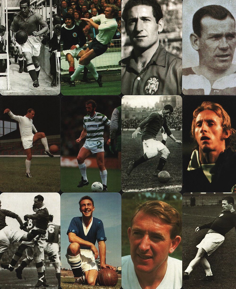 Lot 346: Football Greats 4x2inch photo card collection with info...