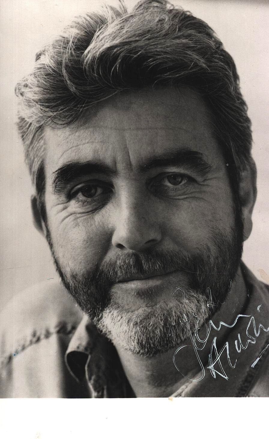 Lot 362: John Alderton signed 6x4inch black and white photo.