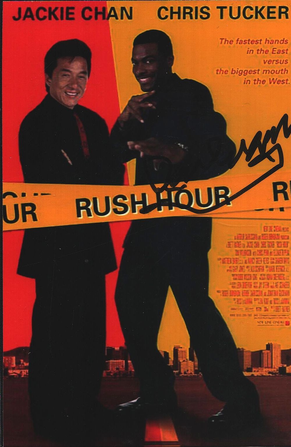 Lot 379: Rush hour signed 6x4inch photo.