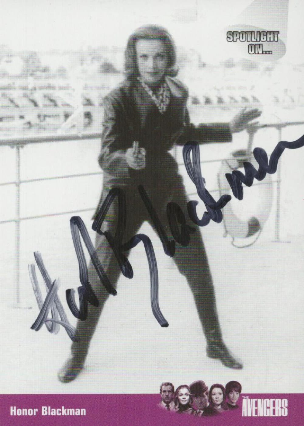 Lot 166: Honor Blackman, a signed The Avengers Series One...