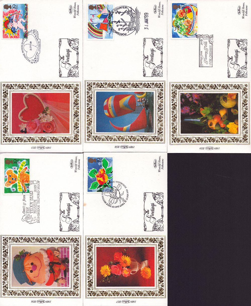 Lot 446: Collection from 31st January 1989 (stamped) FDC.