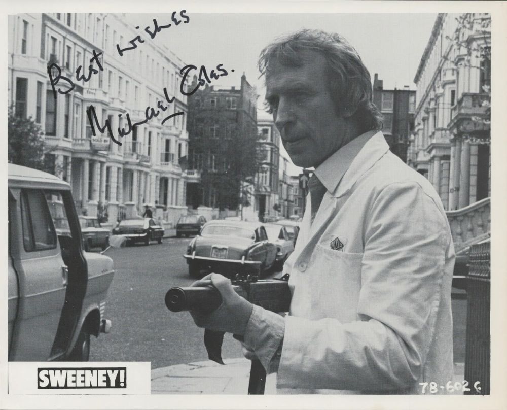 Lot 170: Michael Coles, a signed 10x8 Sweeney! film photo....