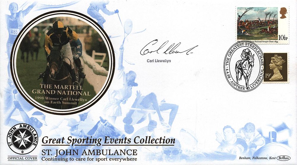 Lot 479: Carl Llewellyn signed FDC. Great Sporting Events Collection...