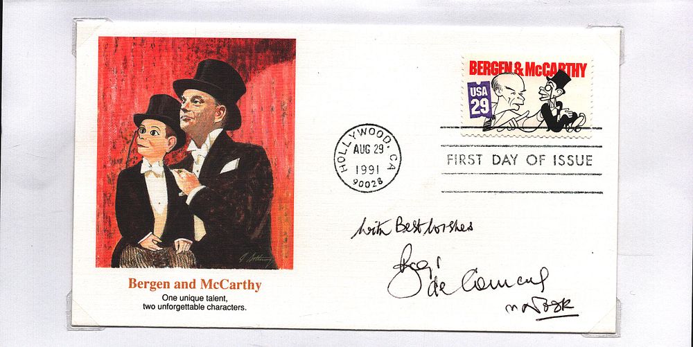 Lot 482: Roger De Courcey signed FDC with Nookie Bear....