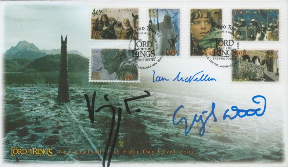 Lot 173: Ian McKellen, Elijah Wood and Viggo Mortensen, a...