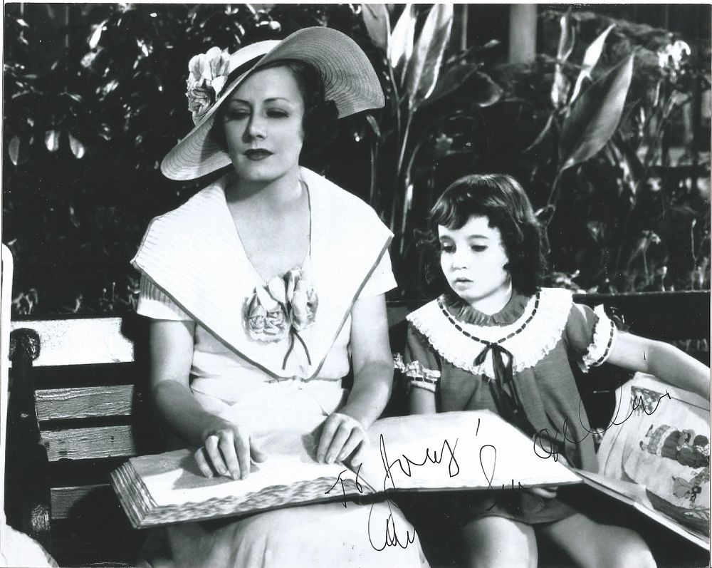 Lot 530: Cora Sue Collins signed 10x8inch black and white...
