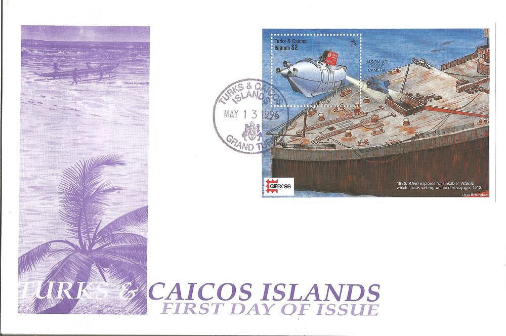 Lot 618: Turks and Caicos FDC. 13/5/96 postmark.