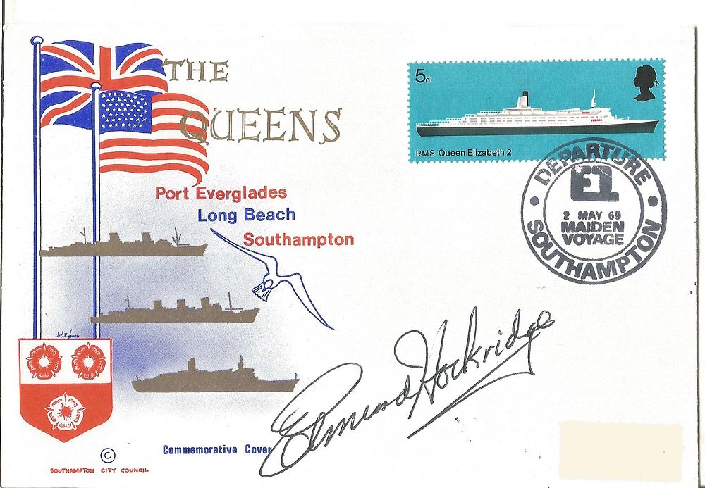 Lot 625: Edmund Hockridge signed commemorative cover.