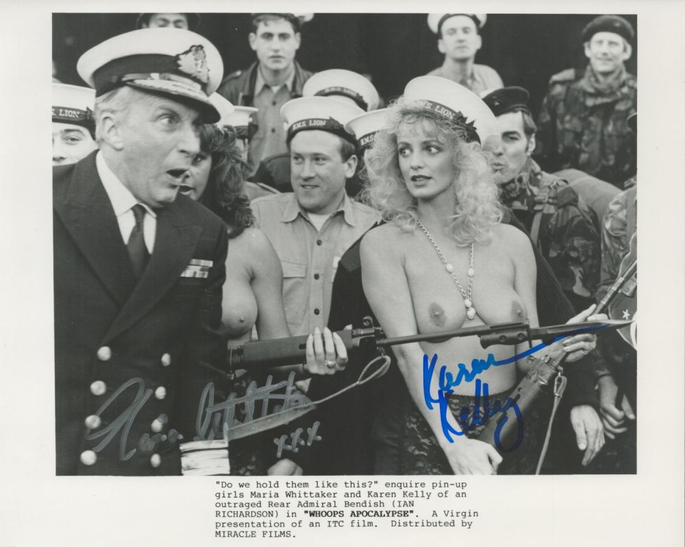 Lot 190: Whoops Apocalypse, a signed 10x8 film photo. Signed...