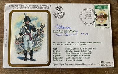 200th anniv of the Royal Warrant to the Corps of the Royal Engineers signed Capt H A Hughes, A 