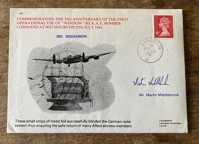 RAF Comm the 35th anniv of First operational use of "Window" by RAF Bomber Command at 0025 hrs 