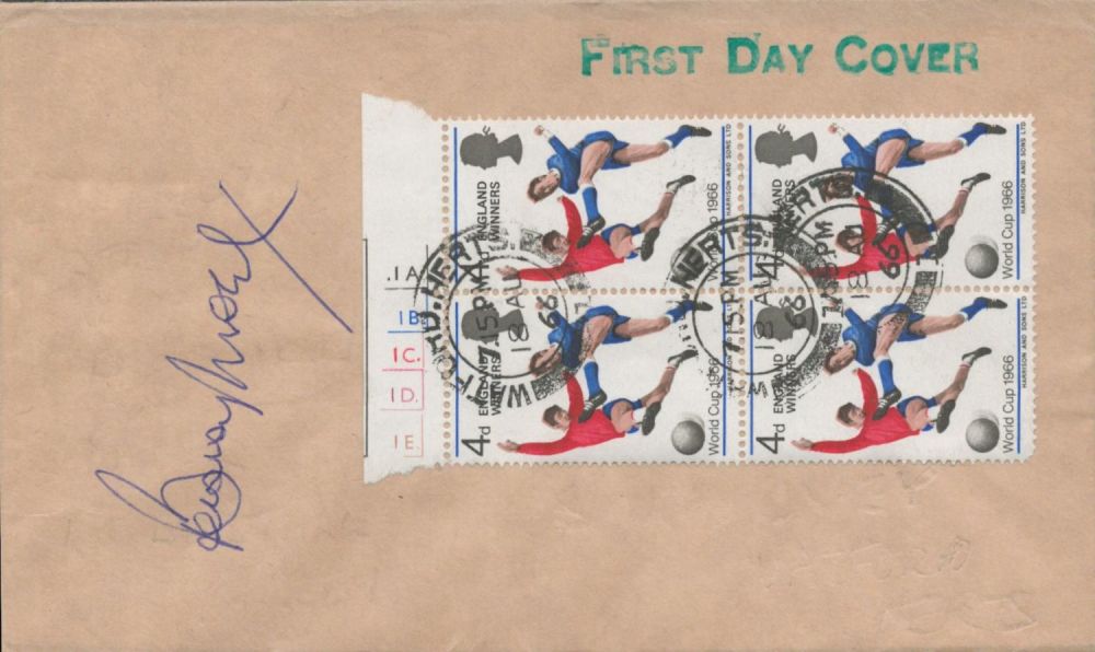 Lot 195: Bobby Moore, a signed World Cup Cover, postmarked...