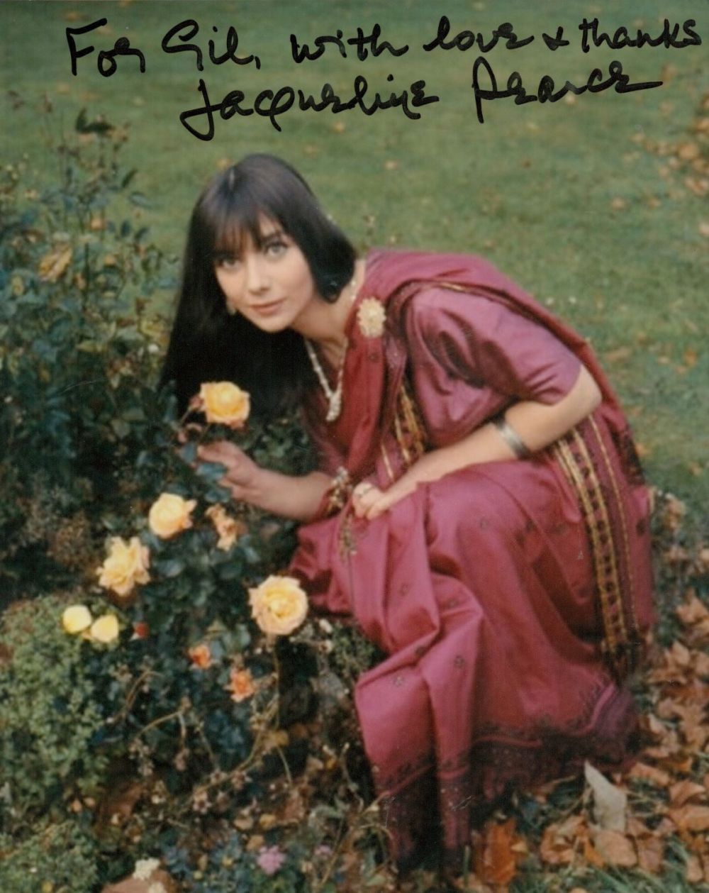 Lot 227: Jacqueline Pearce signed 10x8 colour photo. Dedicated. (20...