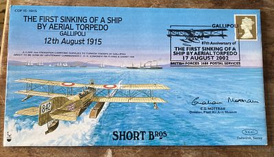 RAF 87th anniv The First Sinking of a Ship by Aerial Torpedo - Gallipoli 12 Aug 1915 COF 15 - 