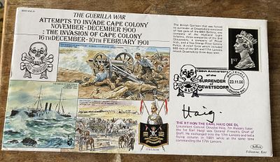 WW2 Colditz POW Earl Haig signed cover. RAF Boer War 29 - The Guerilla War Attempts to Invade 