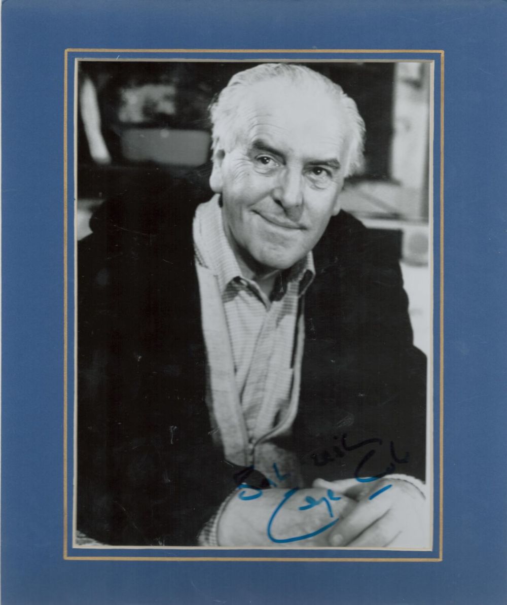 Lot 247: George Cole signed black and white photo mounted....