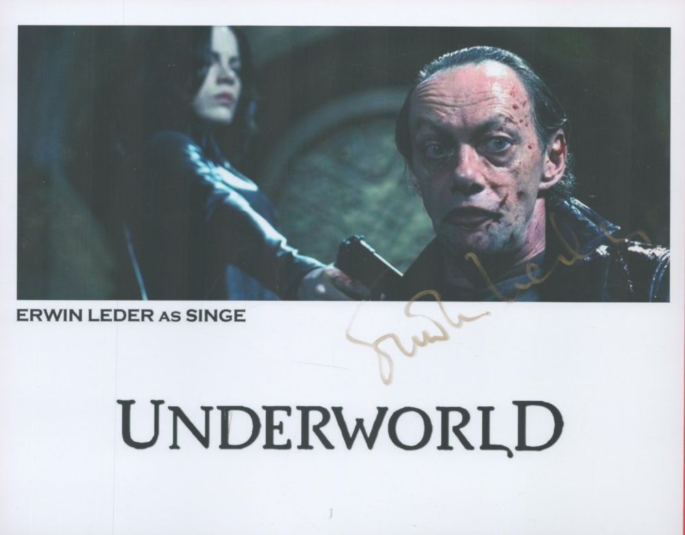 Lot 251: Erwin Leder signed 10x8 colour photo from Underworld....