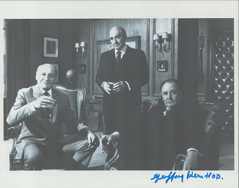 Lot 273: James Bond, Geoffrey Keen signed 10x8 black and...