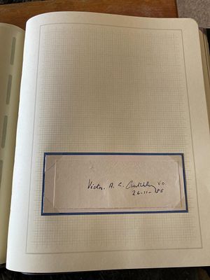 Great War Victoria Cross Admiral Victor Crutchley VC signed piece and biography. Admiral Sir 