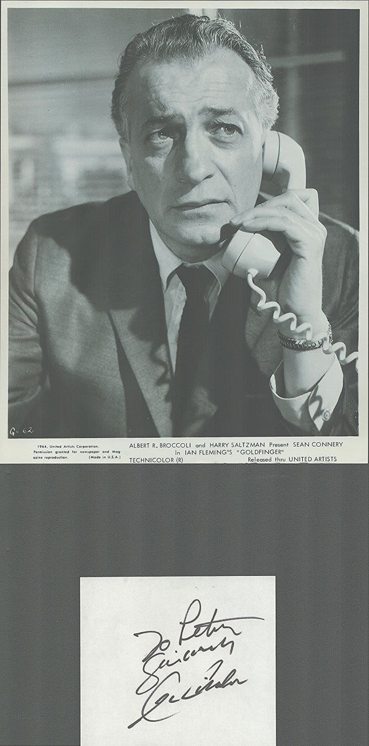 Lot 278: James Bond, Cec Linder signature piece featuring a...