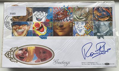 Comic legend Ronnie Barker signed Benham official 1991 Greetings FDC BLCS63. Ronald William 